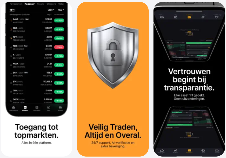 Bybit EU App voor iOS 3 Bybit EU iOS app features