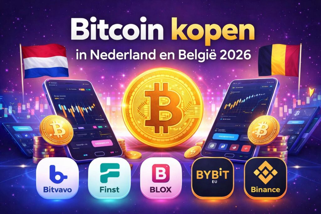 Bitcoin kopen in Nederland en België – crypto apps zoals Bitvavo, Finst, BLOX, Bybit en Binance
